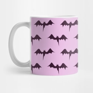 Bats Pastel Purple Pattern Mug